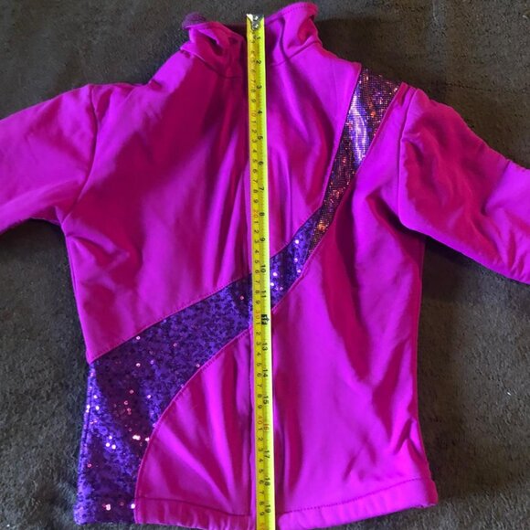 Unbranded Zip Purple  Figure Skating Longsleeve Insulated Jacket - Picture 4 of 6